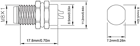 Приклучок за Полнач, Епоксидна Смола Запечатување 4А-250V М8 Конектор за Поправка за Замена