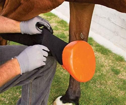 Shires Equestrian Коњ Tubbease Hoof Sock Портокал XL