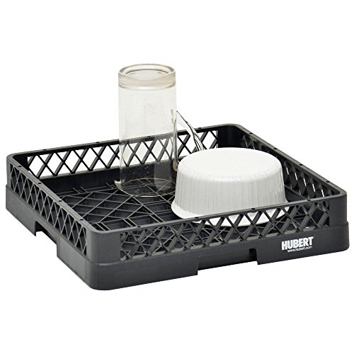 Vollrath Traex Црна Пластика со Отворен пример, перење на садови Рек - 19 3/4L x 19 3/4W x 4H
