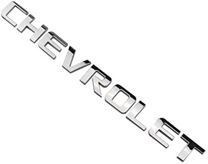 1x Замена за Chevrolet Nameplate Амблем Значка Сјајни ABS за Chevrolet Гм 2500HD 3500HD Silverado Сиера (Хром)