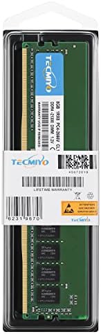 TECMIYO DDR4-2666MHz (2x4GB) 8GB RAM меморија Комплет UDIMM PC4-21300U 288Pin Десктоп Меморија Unbuffered 1.2 V CL19 1RX8