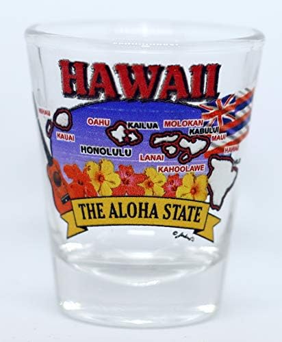 Хаваи Државни Елементи Мапата Shot Чаша