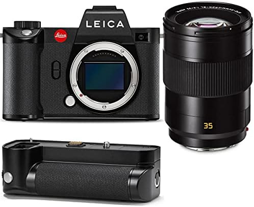 Leica SL2 Mirrorless Дигитална Камера со Leica APO-SUMMICRON-SL 35mm f/2 Aspherical Објективот, Leica ХГ-SCL6 Мулти Функција Handgrip