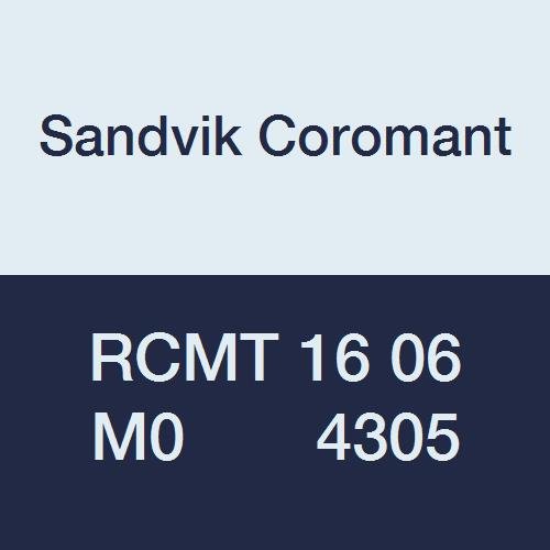 Sandvik Coromant, RCMT 16 06 M0 4305, CoroTurn 107 Вметнете за Вртење, Карбид, Круг, Неутрални се Намали, 4305 Оценка, Ti(C,N)+Al2O3+Калај,