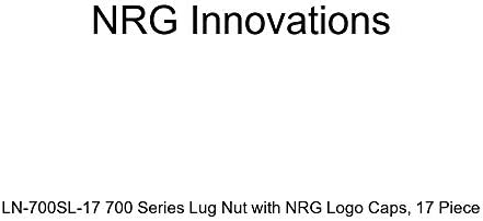 NRG Иновации LN-700SL-17 700 Серија Повлечи Нут со NRG Логото Капи, 17 Дел