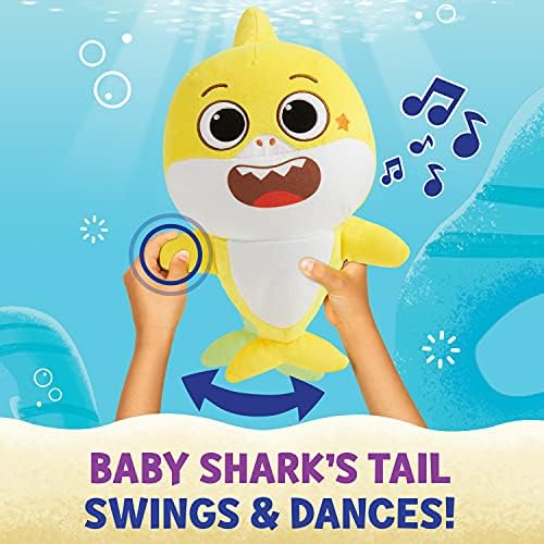 Бебе Ајкула е Голема Шоу! Пее & Нишалка Музички Кадифен Играчки – 2-Пакет Вклучува Бебе Ајкула и Вилијам Препарирани Животни