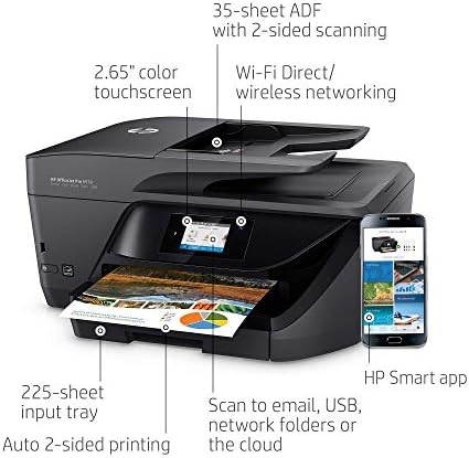 HP OfficeJet Pro 6978 Сите-во-Едно Безжичен Печатач со Мобилен Печатење, HP Инстант Мастило & Амазон Цртичка Надополнување Подготвени