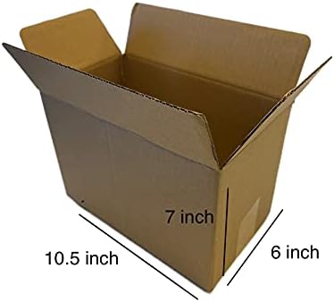 Micron Брановидни Carboard Кутија 10 ½ Должина x 6 Ширина x 7 Висина, Kraft, за Превозот, Пакување, и да се Пресели (40)