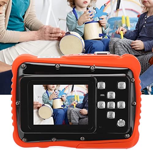 Wene Деца Дигиталната Камера, Безбедно ABS Водоотпорен 12MP Деца Камера за Играчка за Подарок(Црна)