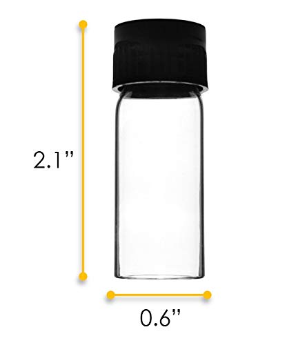 Тест Цевка, 5ml - Bakelite Завртка Капа - Borosilicate 3.3 Стакло - 2.1 x 0.6 - Рамни Дното Eisco Лаборатории