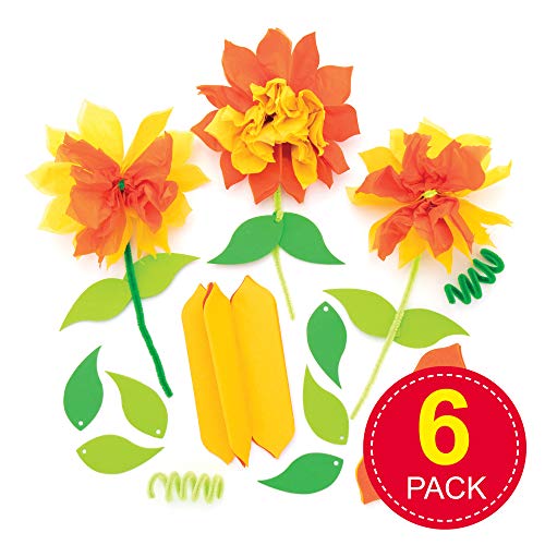 Бејкер Рос AT583 Daffodil Ткиво Хартија Колекции - Пакет од 6, Креативна Уметност и Занает, потрошен материјал за Децата да се Направи и се Украсуваат
