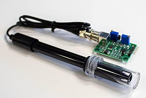 2-во-1 Течни pH и Сензор на Температура на Сонда + Метар Контрола Модул со BNC Конектор за Arduino, Малина Пи и Други MCUs