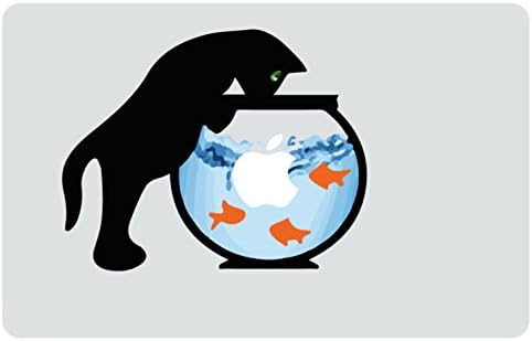 D084 Љубопитна Мачка Fishbowl Винил Decal Налепница на Кожата Печати за MacBook Лаптоп