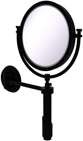 Сојузничките Месинг TRM-8/3X Tribecca Колекција Ѕид Монтирани 8 Инчен Дијаметар со 3X Зголемување Make-Up Огледало, Мат Црна