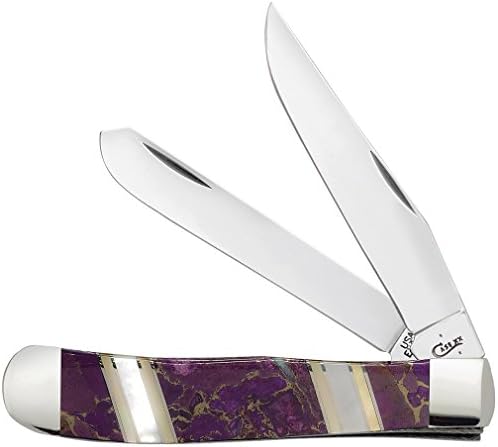 Случај Егзотични Пурпурна Trapper Џебен Нож