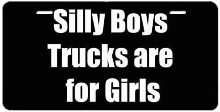 Глупо Момчиња Камиони се за Девојки Смешно Новина Пред Табличка за Автомобили САД Авто Метал Автомобил Ознаки Додатоци Стандардни
