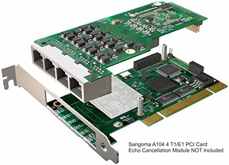 Sangoma A104 QuadT1/E1 ИСХРАНА Интерфејс Картичка - Asterisk Компатибилен со PCIx Автобус